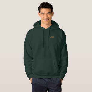Sudadera con capucha verde oscuro para hombres Mud