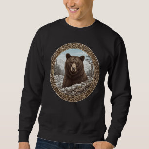 Sudadera con capucha vintage del oso salvaje