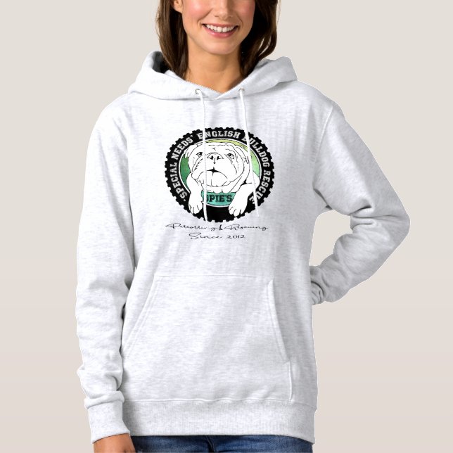 Sudadera con capucha viva básica de la impresión (Anverso)