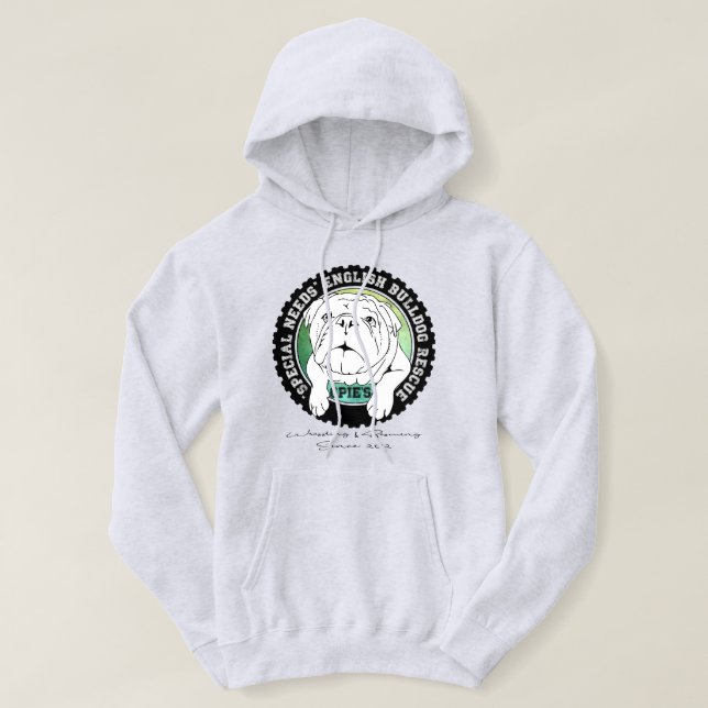 Sudadera con capucha viva básica de la tinta del (Diseño del anverso)