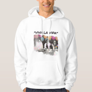 Sudadera con capucha Viva La Vida Skeleton Party p