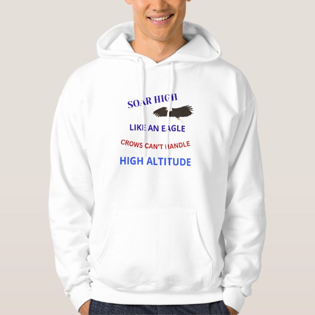 Sudadera con capucha Vuela Alto Como un Águila (Anverso)