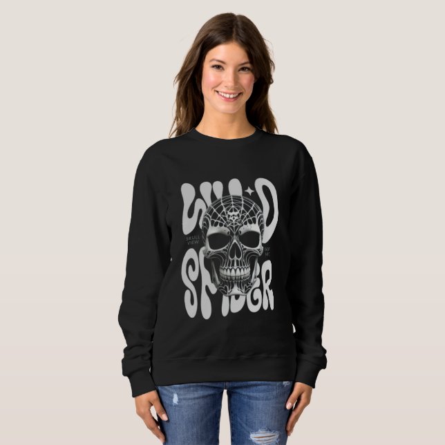 Sudadera con capucha "Wild Rider" Spectral Skull p (Anverso completo)