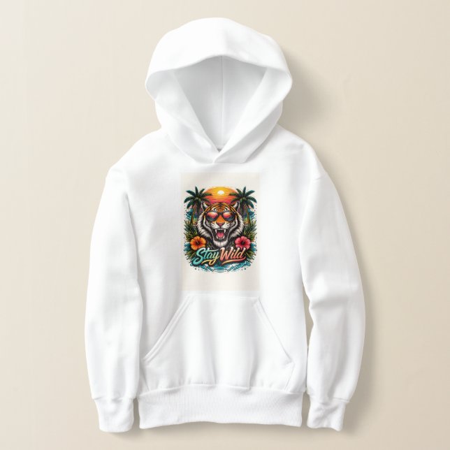 Sudadera con capucha Wild Tiger Sunset – Gráfica T (Distribución )