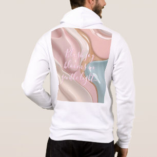 Sudadera con capucha y cierre de cremallera en grá