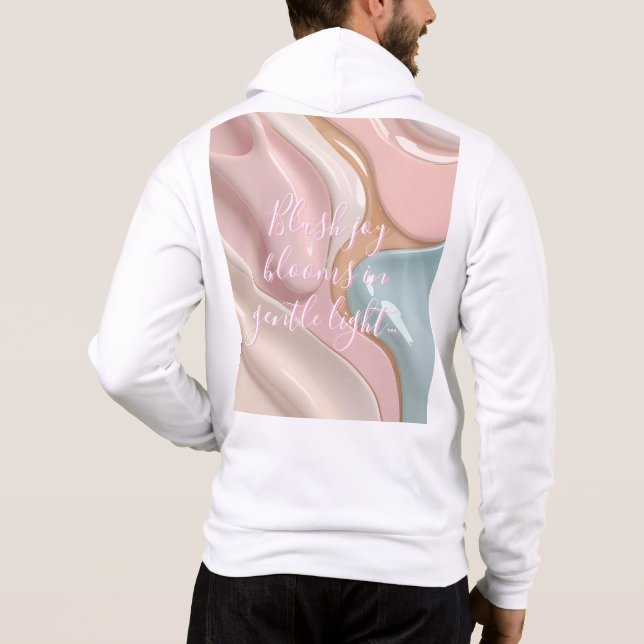 Sudadera con capucha y cierre de cremallera en grá (Reverso)