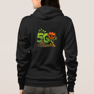 Sudadera con capucha y cierre Green Tech Mascot