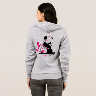 Sudadera con capucha y cierre para mujer