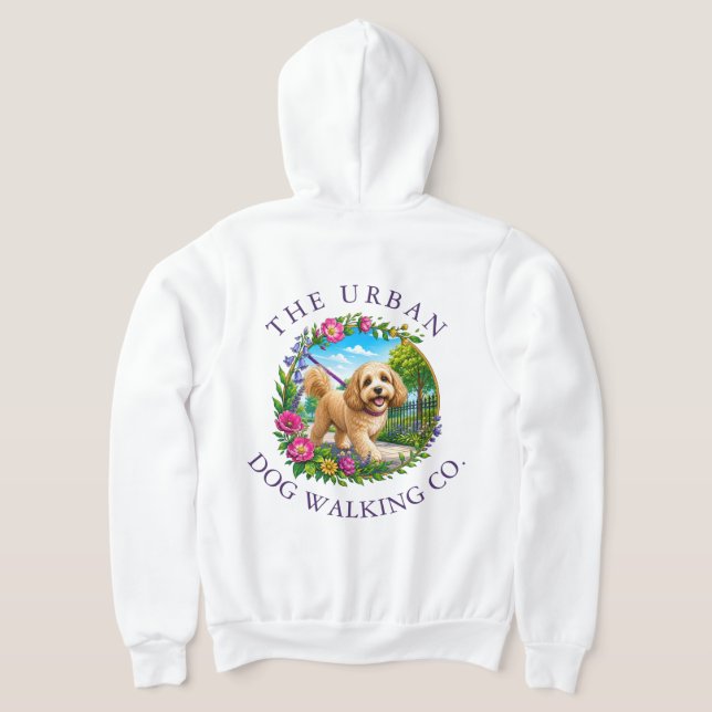 Sudadera con capucha y cremallera con logotipo per (Distribución Reverso )