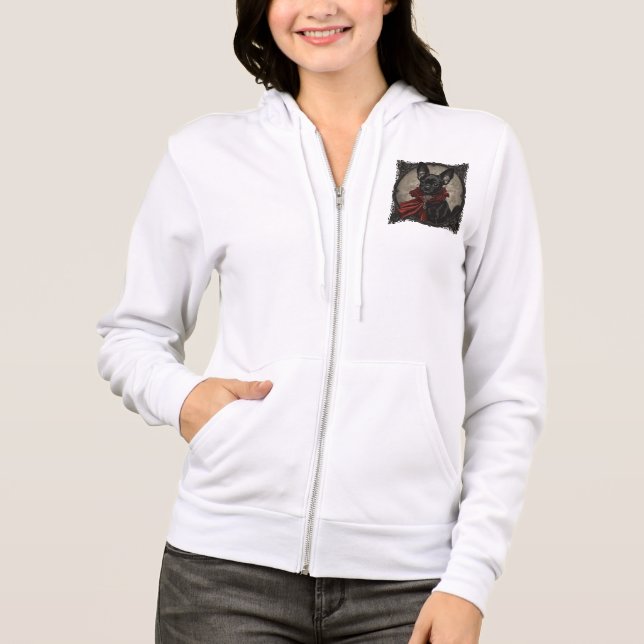 Sudadera con capucha y cremallera de mujer (Anverso)