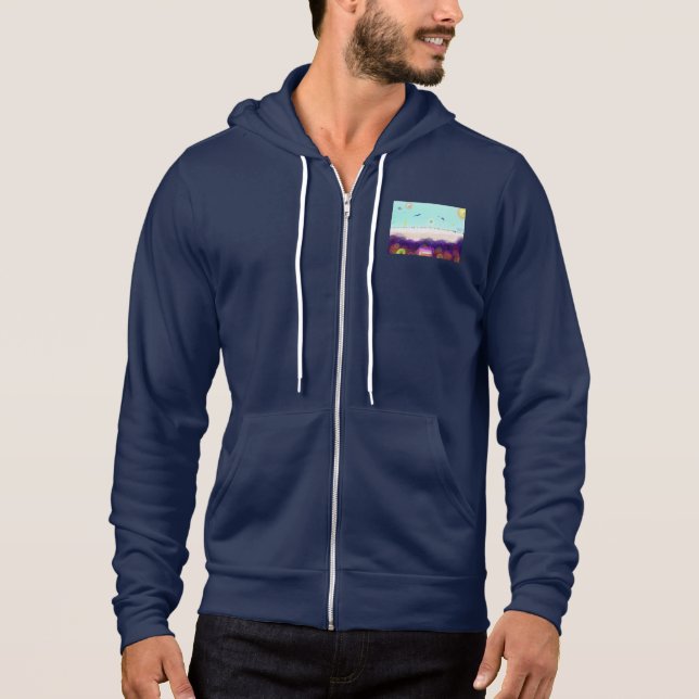 Sudadera con capucha y cremallera Life Aboard Anot (Anverso)