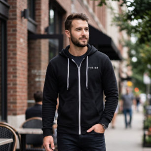 Sudadera con capucha y cremallera Minimalist FUSIO