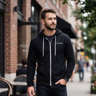 Sudadera con capucha y cremallera Minimalist FUSIO