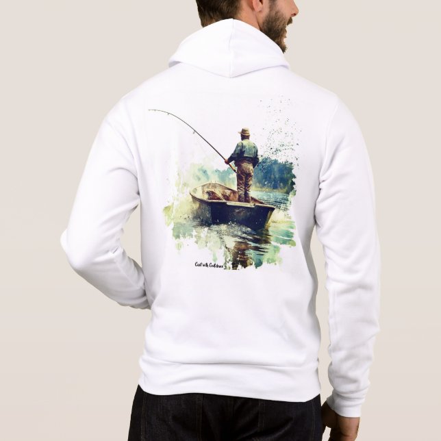 Sudadera con capucha y cremallera para hombre adul (Reverso)