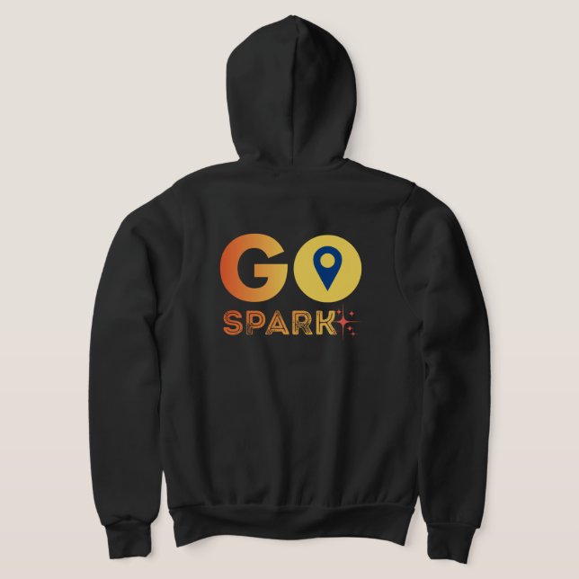 Sudadera con capucha y cremallera para hombre GoSp (Distribución Reverso )