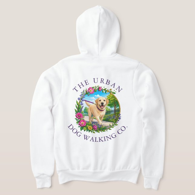 Sudadera con capucha y cremallera para paseadores  (Distribución Reverso )