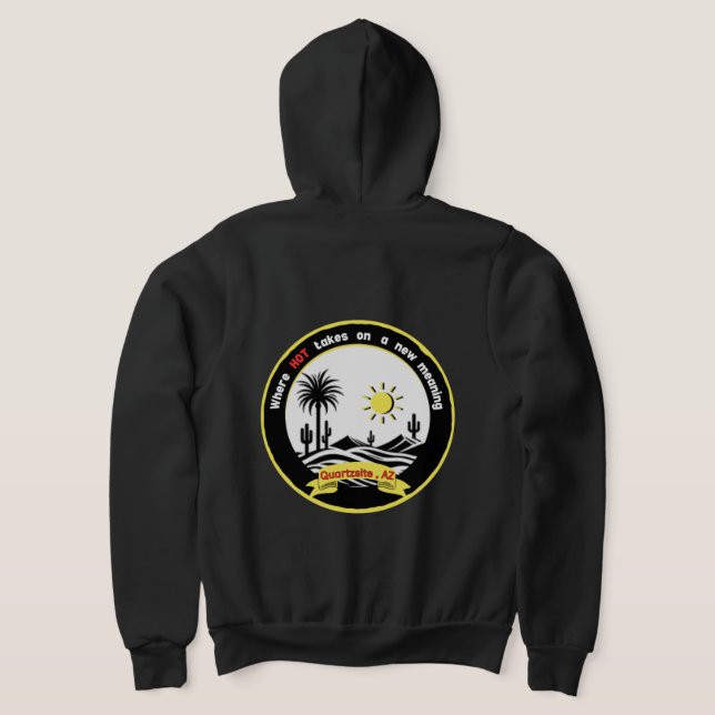 Sudadera con capucha y cremallera Quartzsite (Distribución Reverso )