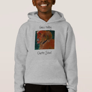 Sudadera con capucha Zach del arte del perro de la