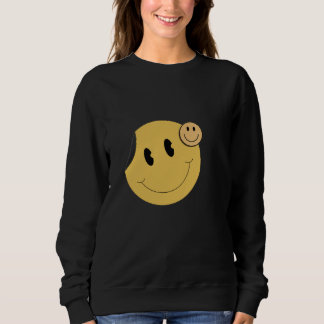 Sudadera con cara sonriente retro | Sonrisa mostaz