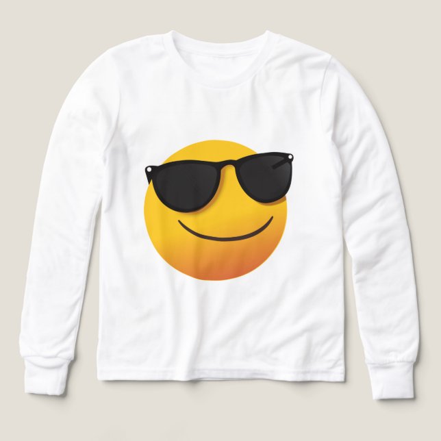 Sudadera con carita sonriente genial | Diseño gráf (Diseño frontal)