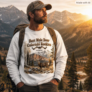 Sudadera con ciervo mulo de Colorado para caza con