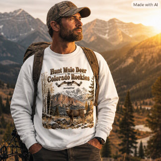 Sudadera con ciervo mulo de Colorado para caza con