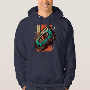 sudadera con cinta de casete retro vintage