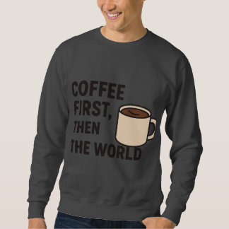 Sudadera con cita de café para hombres
