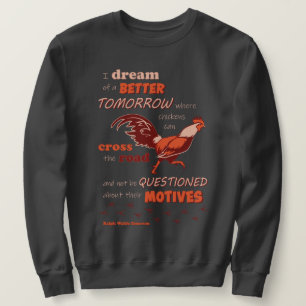 Sudadera con cita de pollo para hombres