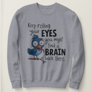 Sudadera con cita sarcástica de humor seco