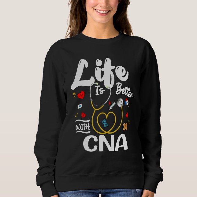Sudadera Con Cna Para Enfermería Cna (Anverso)