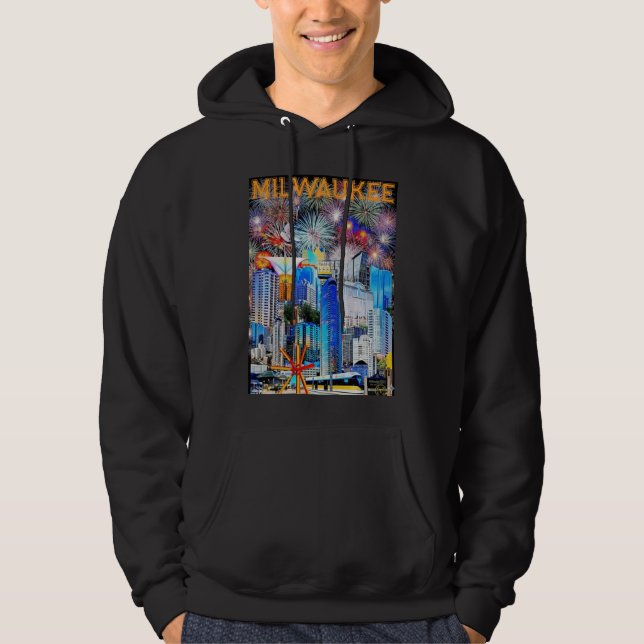 Sudadera con collage de Milwaukee 2026 (Anverso)