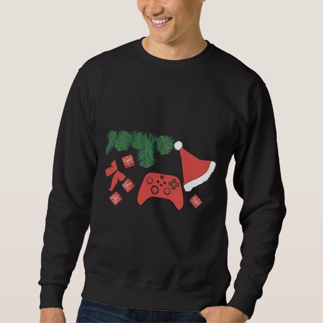 Sudadera con controlador de juegos de Navidad - Ga (Anverso)