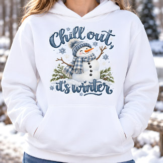 Sudadera con copo de nieve de invierno relajante