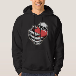 Sudadera con corazón de esqueleto – Diseño de arte