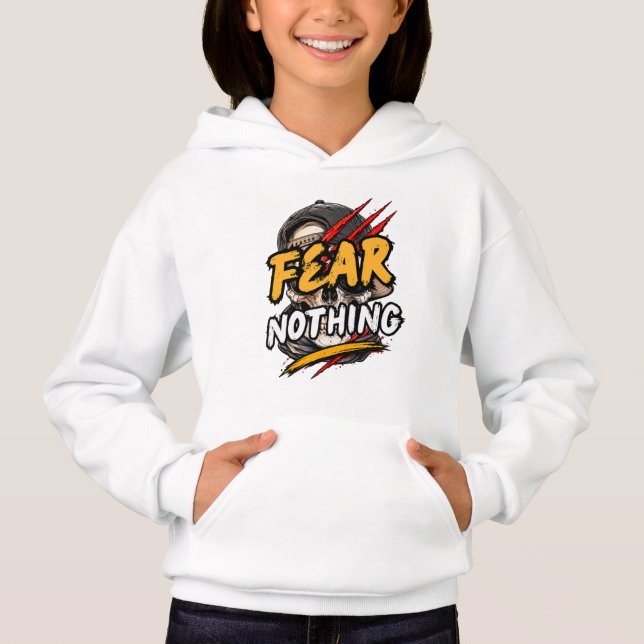 Sudadera con cráneo Fear Nothing (Anverso)