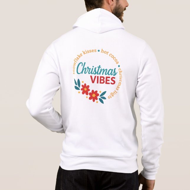 Sudadera con cremallera Christmas Vibes (Reverso)