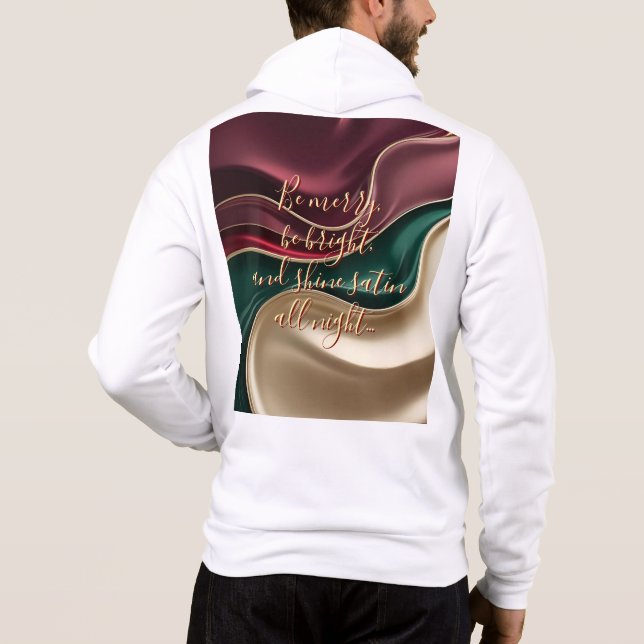 Sudadera con cremallera completa en gráfico elegan (Reverso)