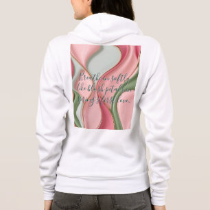 Sudadera con cremallera completa en gráfico elegan