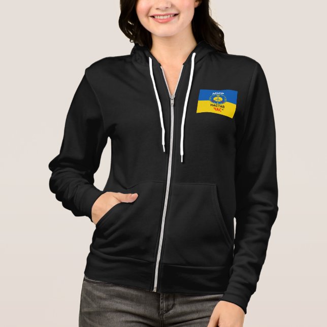 Sudadera con cremallera de Bella+Canvas (Anverso)