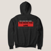 Sudadera con cremallera de streetwear The Less You
