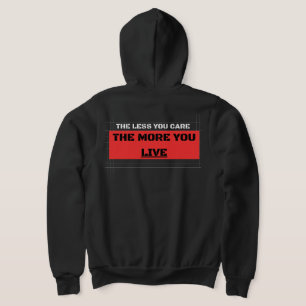 Sudadera con cremallera de streetwear The Less You