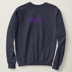 Sudadera con cremallera en los labios “Oops”