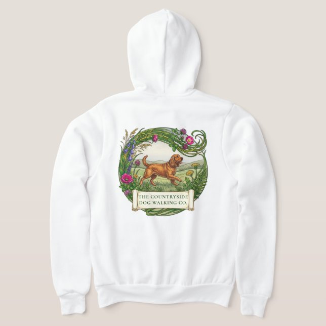 Sudadera con cremallera personalizada para paseado (Distribución Reverso )