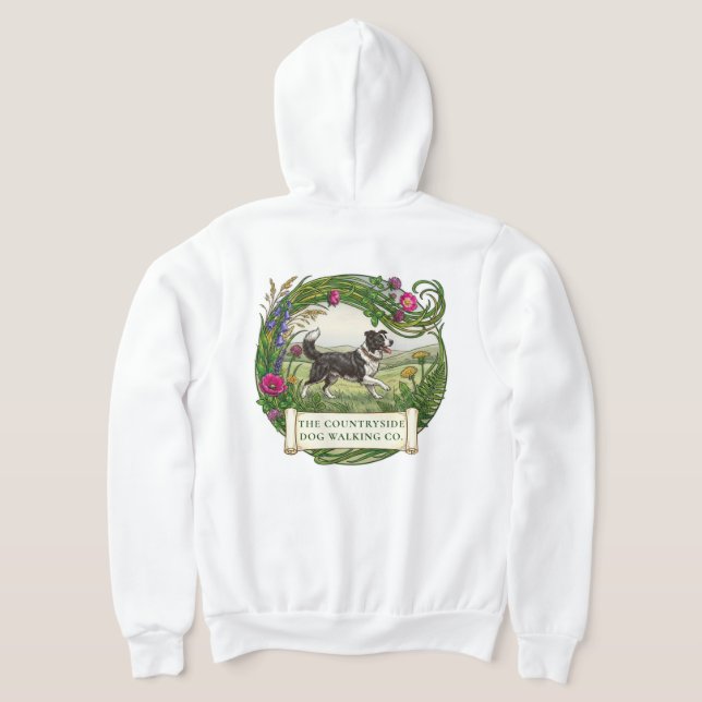 Sudadera con cremallera personalizada para paseado (Distribución Reverso )