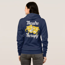 Sudadera con cremallera Theatre is Therapy