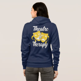 Sudadera con cremallera Theatre is Therapy