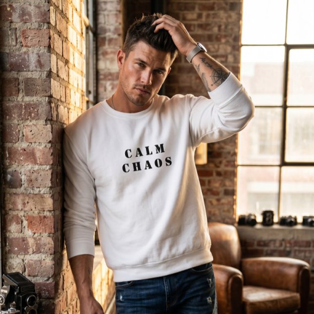 Sudadera con cuello de tripulación Calm Chaos - Pa (Subido por el creador)