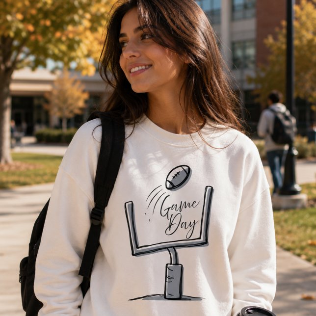 Sudadera con cuello de tripulación de poste de gol (Subido por el creador)