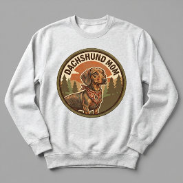 Sudadera con Cuello de Tripulación Mamá de Dachshu